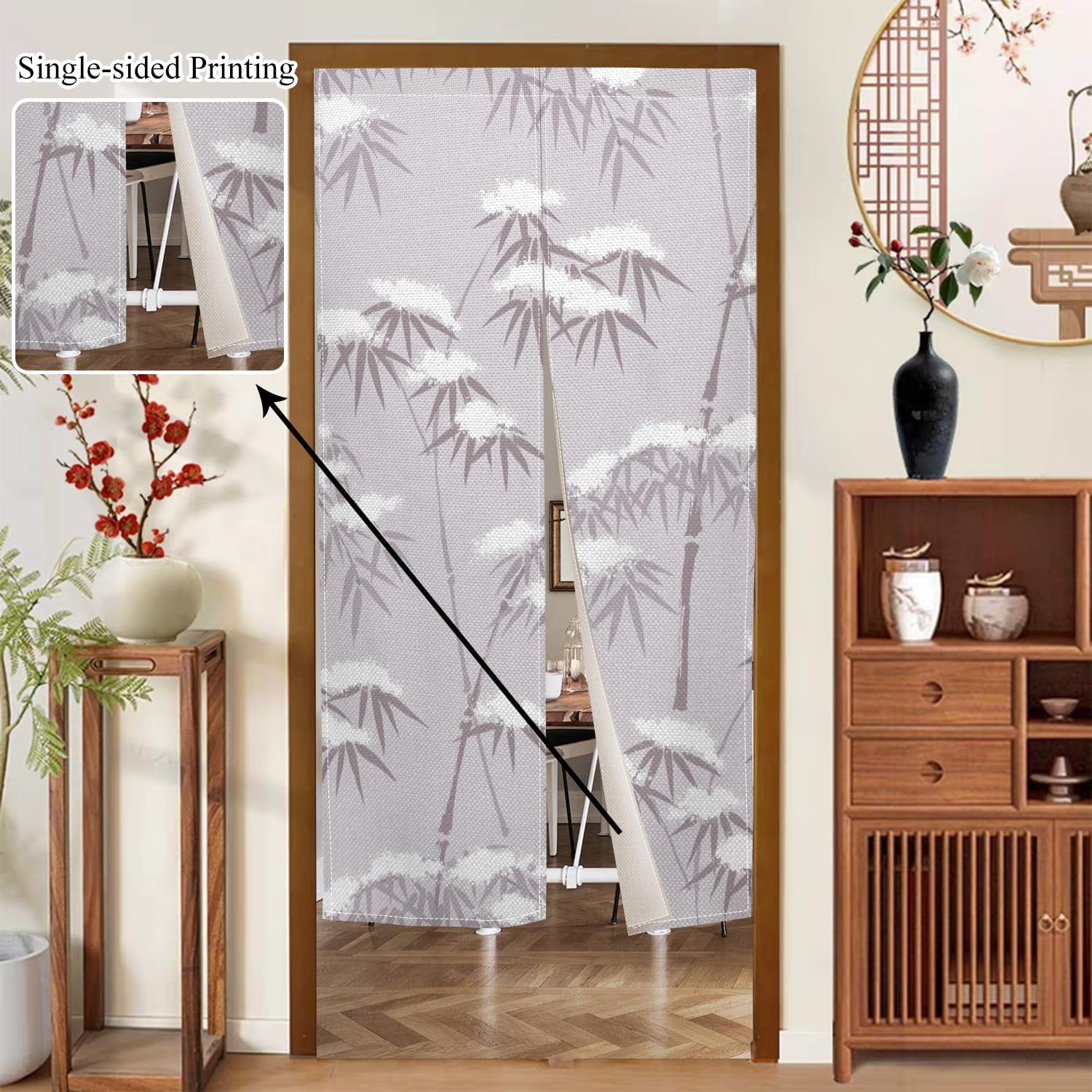 Leowefowa Traditional Japanese Noren Door Curtain 335x559 Inch