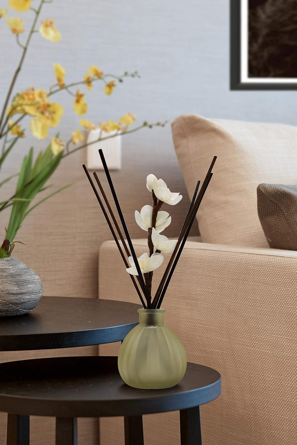 Natural Reed Diffuser Sticks 50 Pcs White and Brown