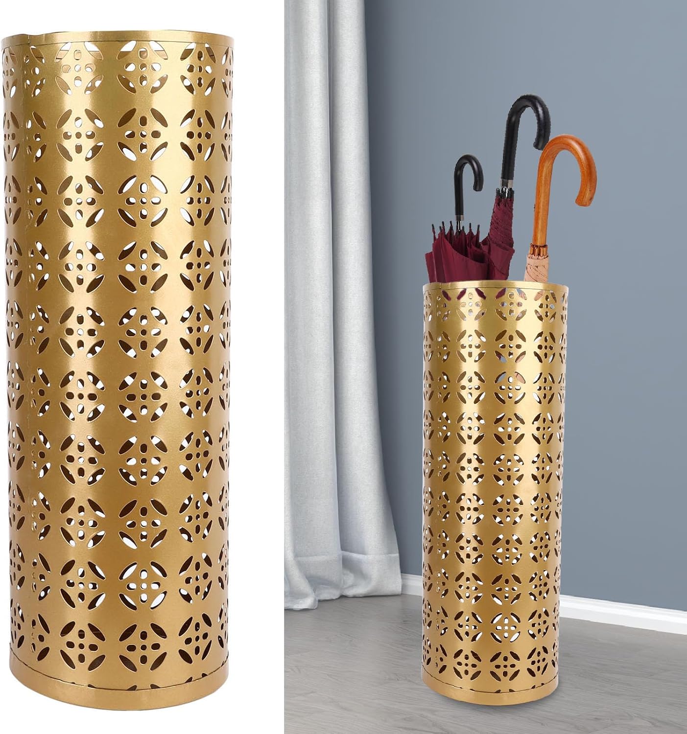 Stylish Metal Umbrella Stand for Entryway and Home