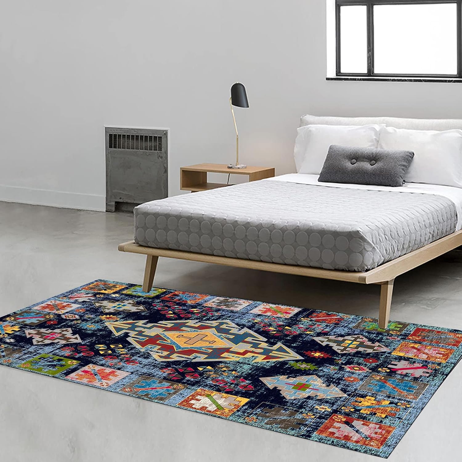 Colorful Rug Runner for Bedroom and Kitchen
