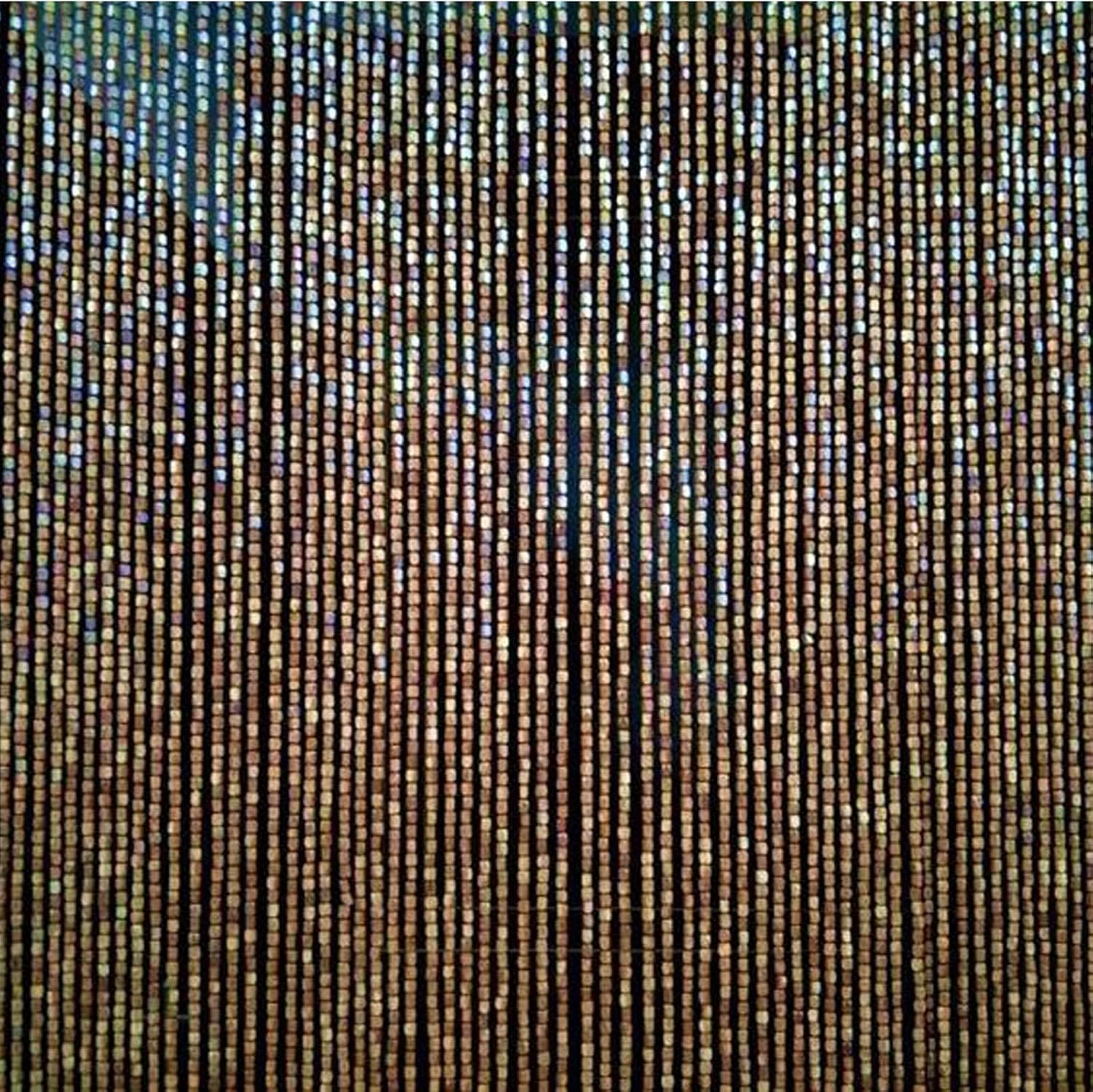 Natural Wood Beaded Curtain for Doorway and Room Dividers