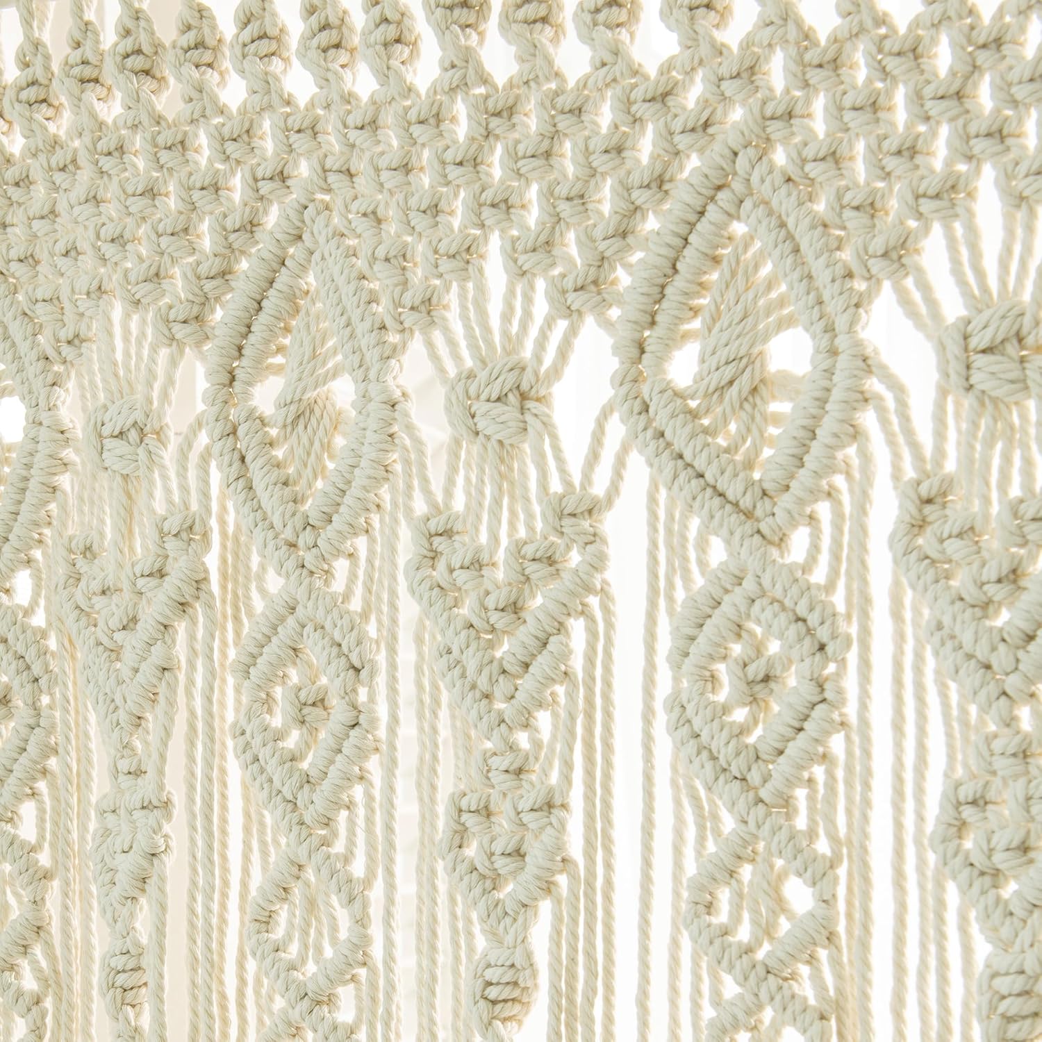 Macrame Bohemian Curtain 40x80 Inch for Windows Door
