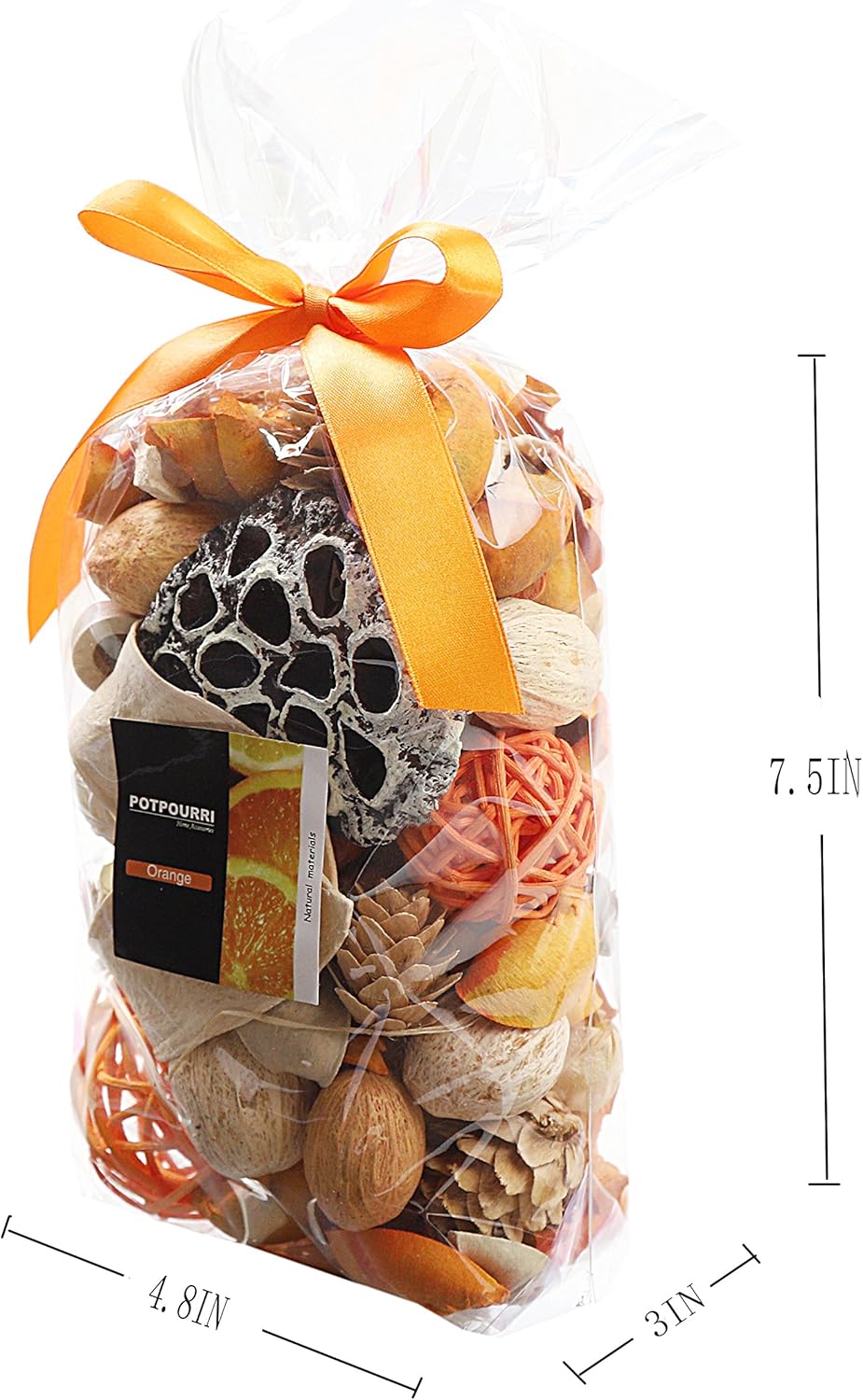 Qingbei Rina Fall Potpourri Bags Burnt Orange Scented Decor