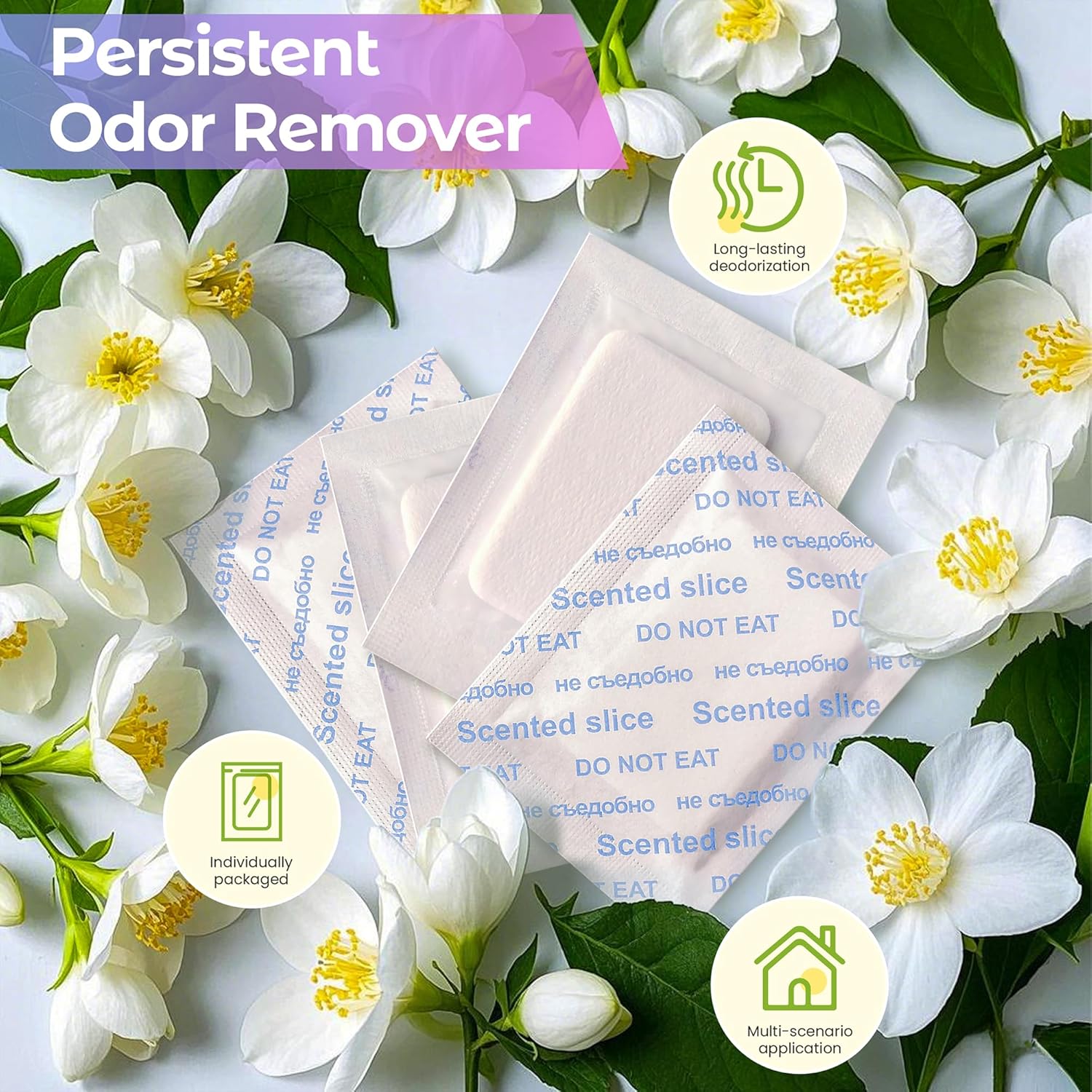 Jasmine Scented Sachets Pack of 10 for Freshness