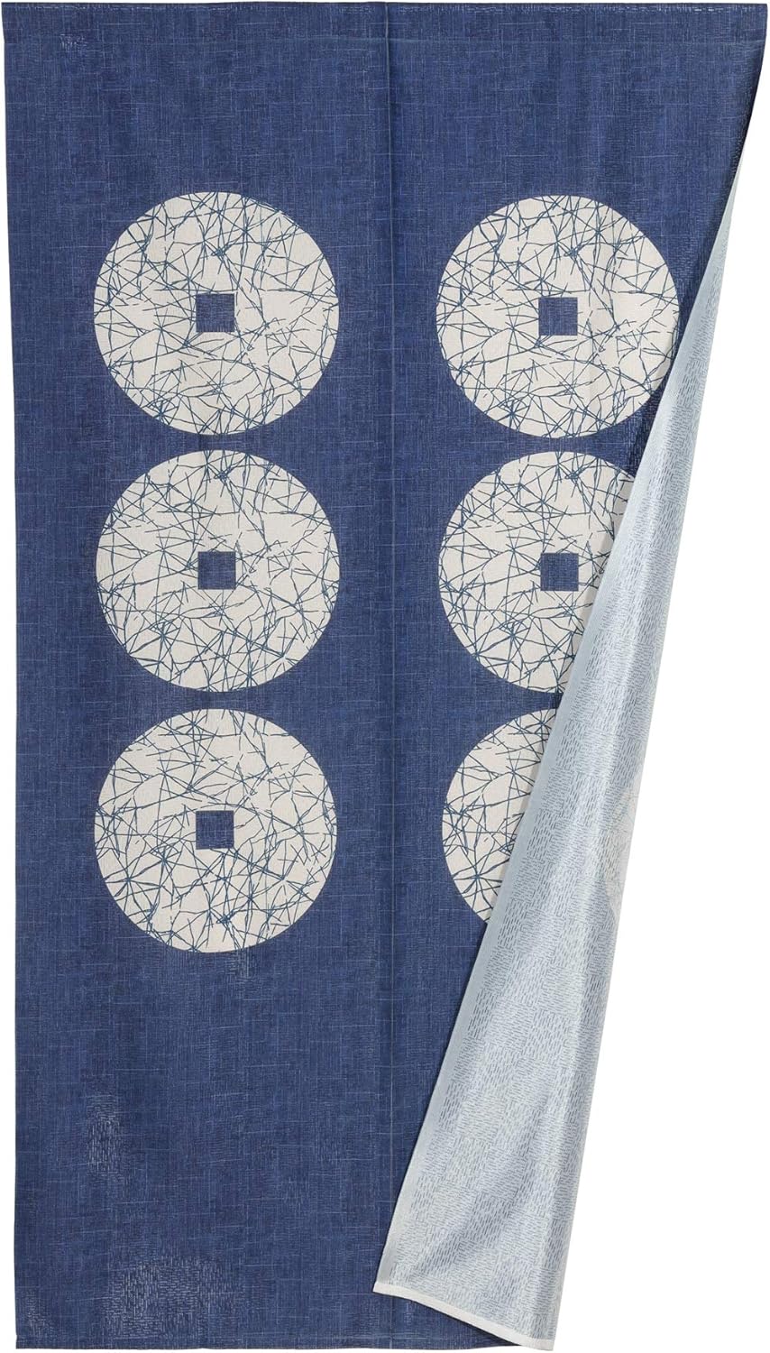 Japanese Noren Doorway Curtain Tapestry - Blue 33x59 Inch