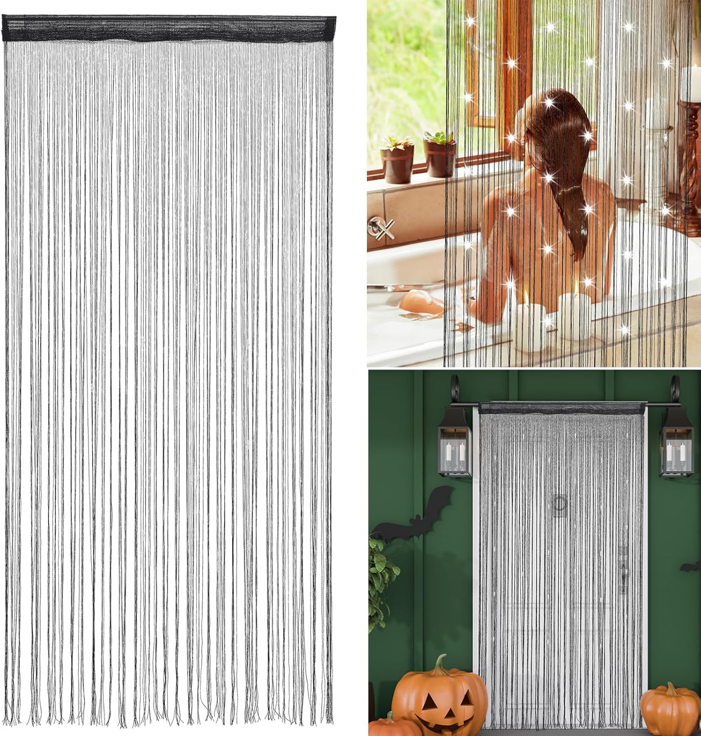 Crystal Beaded Curtain for Doorway and Room Divider