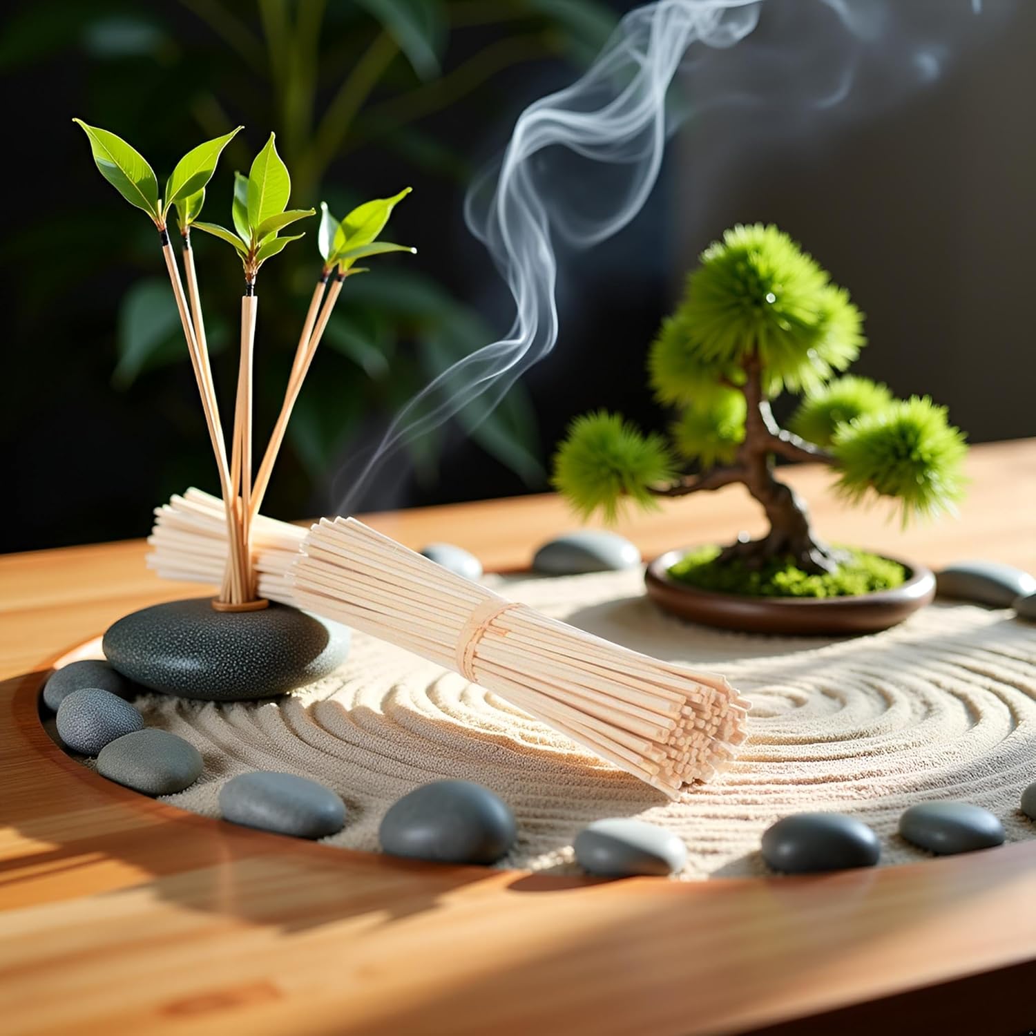30 Pcs Natural Rattan Reed Diffuser Sticks for Home Fragrance