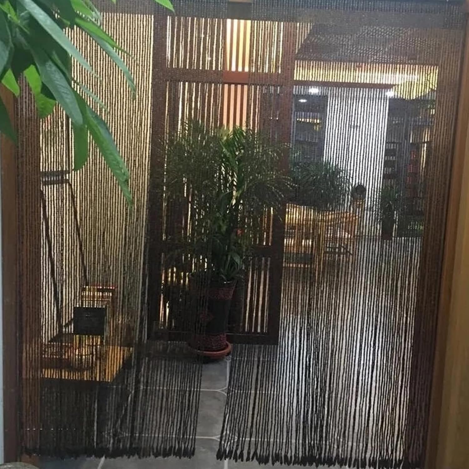 Hanging Bamboo Beaded Door Curtain for Home Decor