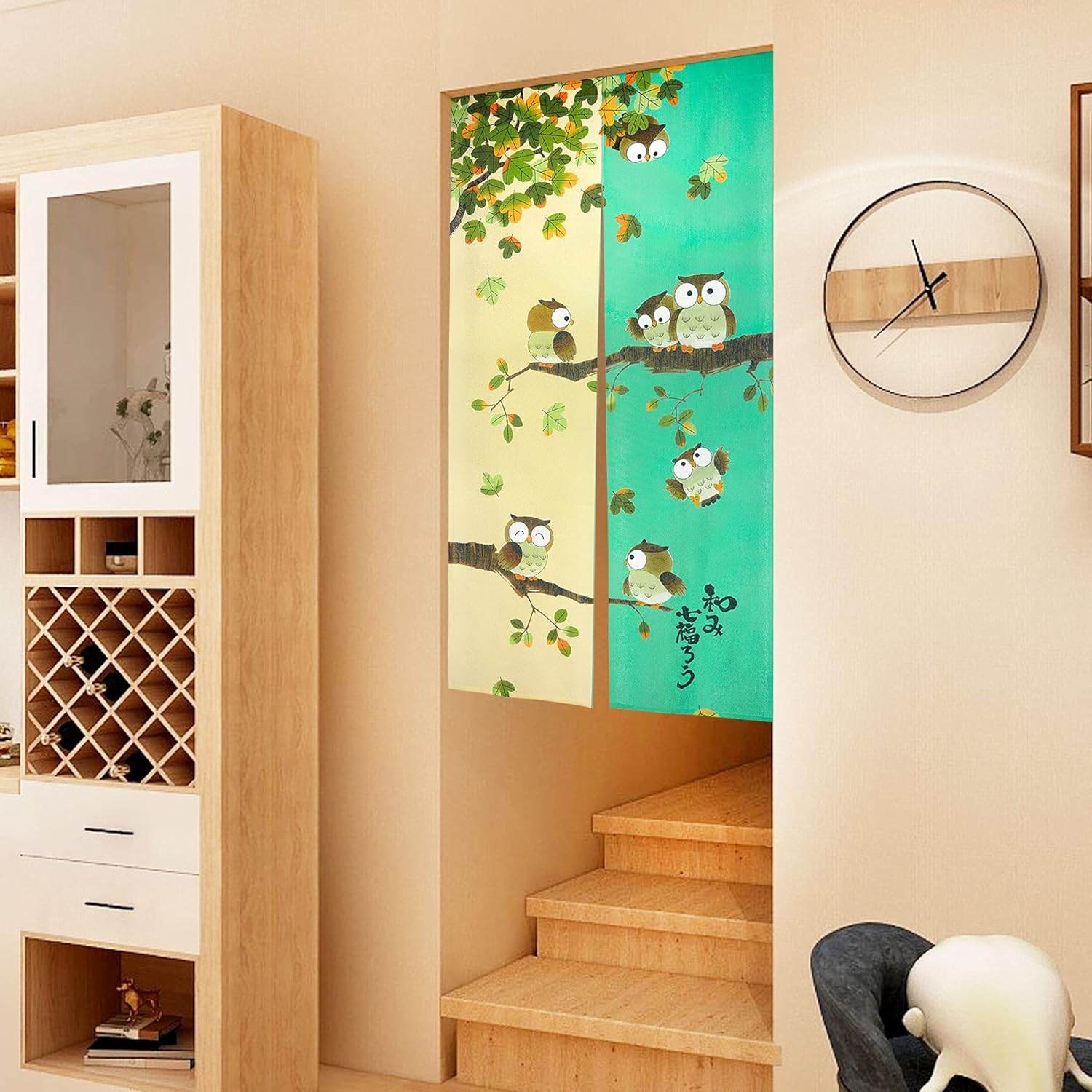 LIGICKY Noren Door Curtain Japanese Style Printed Tapestry