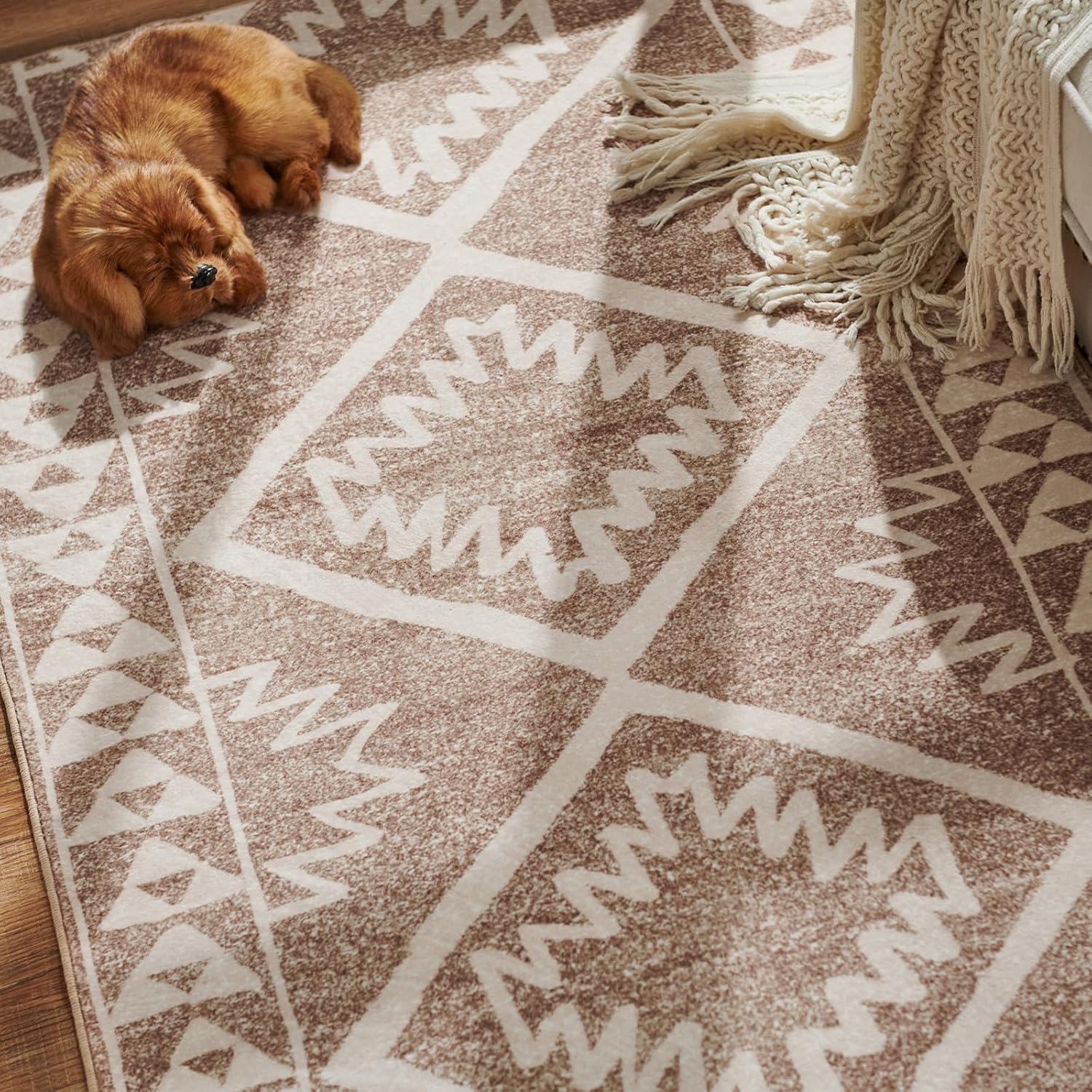 Boho Kitchen Runner Rug 2x10 Morroccan Trellis Design