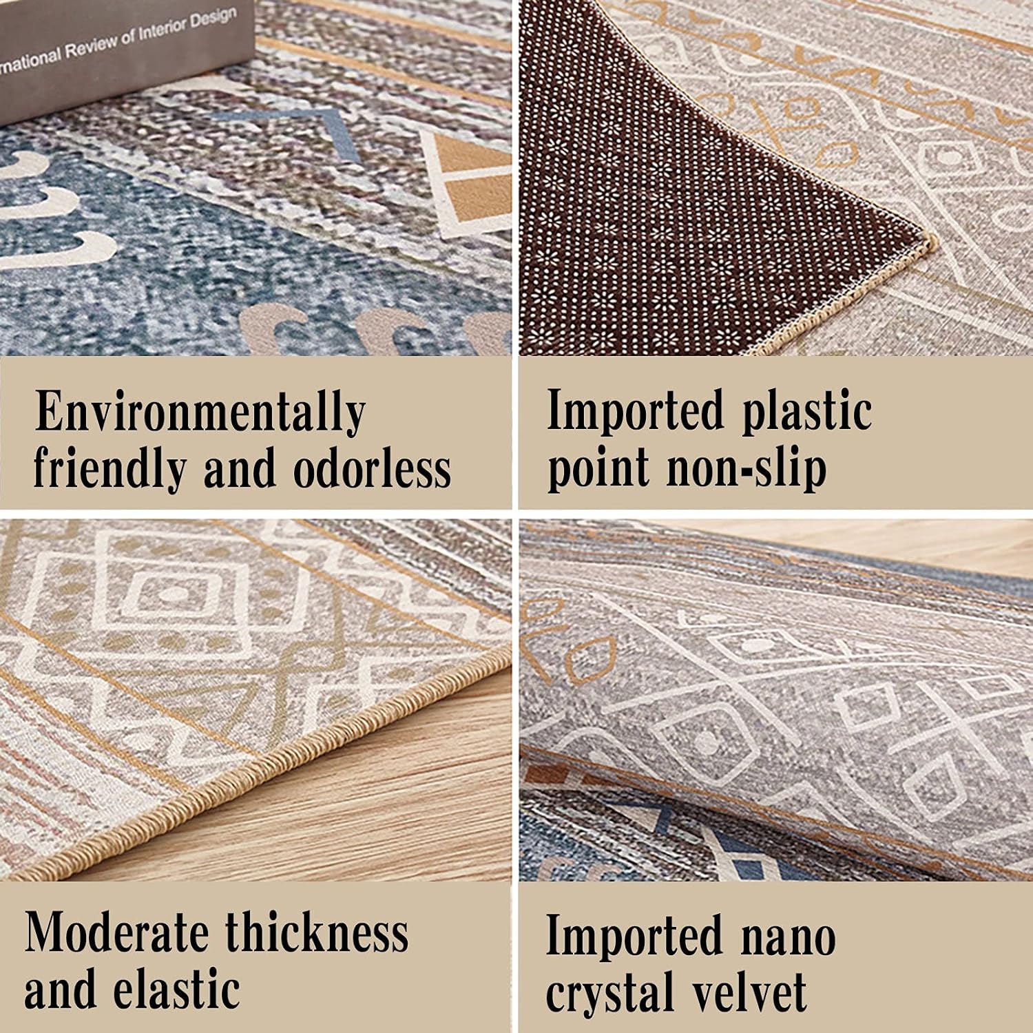 Boho Style Custom Rug Runner for Home Use