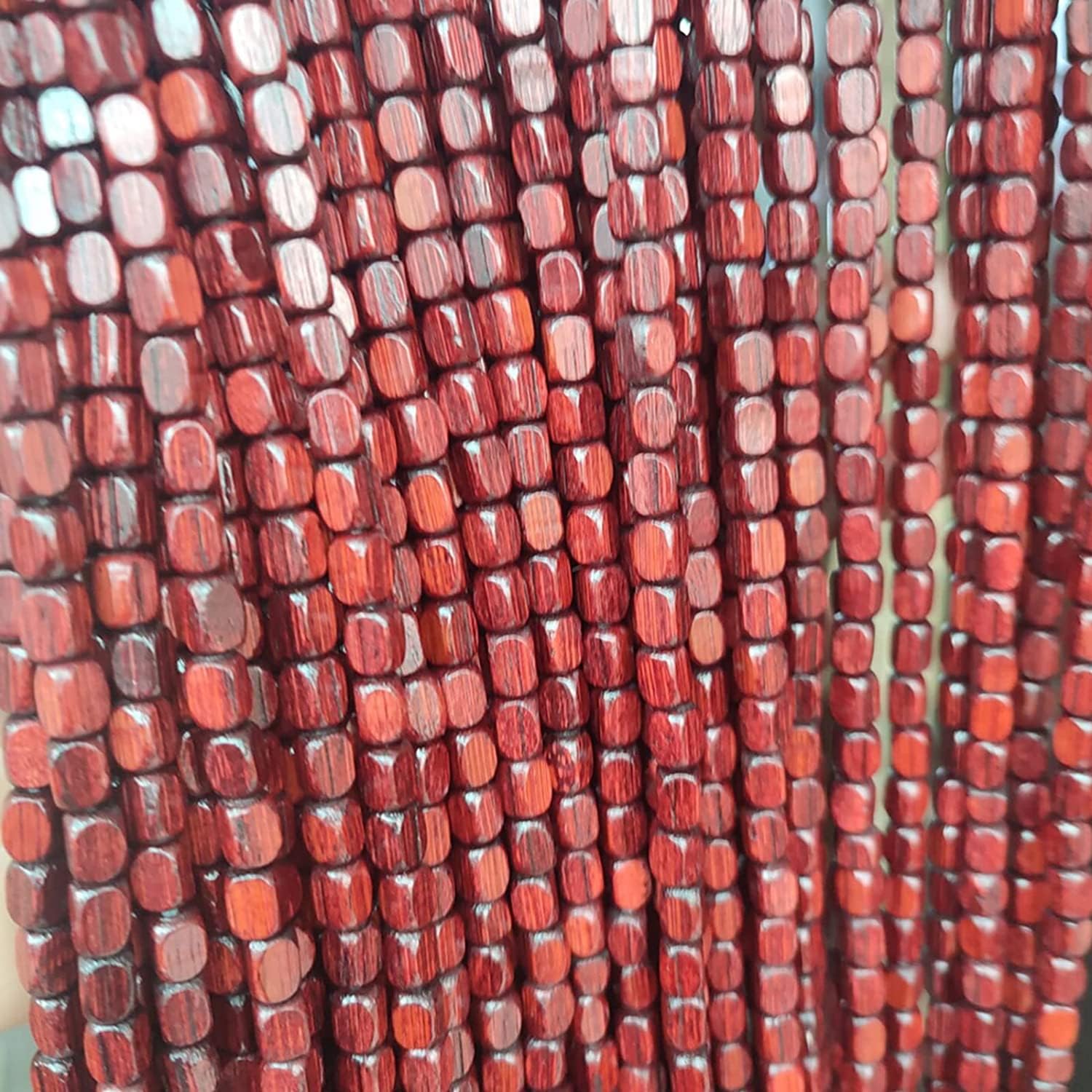 Natural Bamboo Beaded Curtain Panel