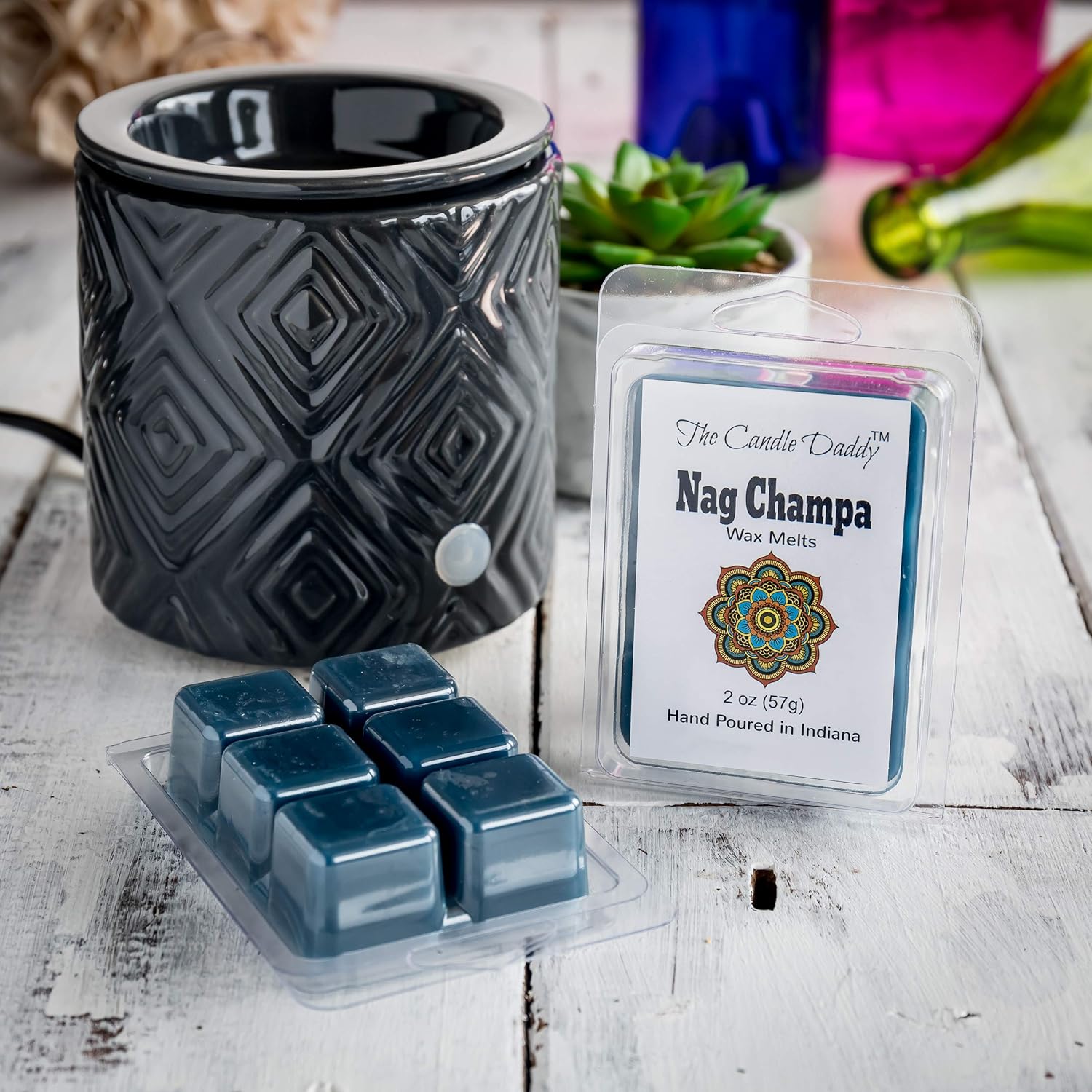 The Candle Daddy Nag Champa Scented Melt - 2 Ounces - 6 Cubes