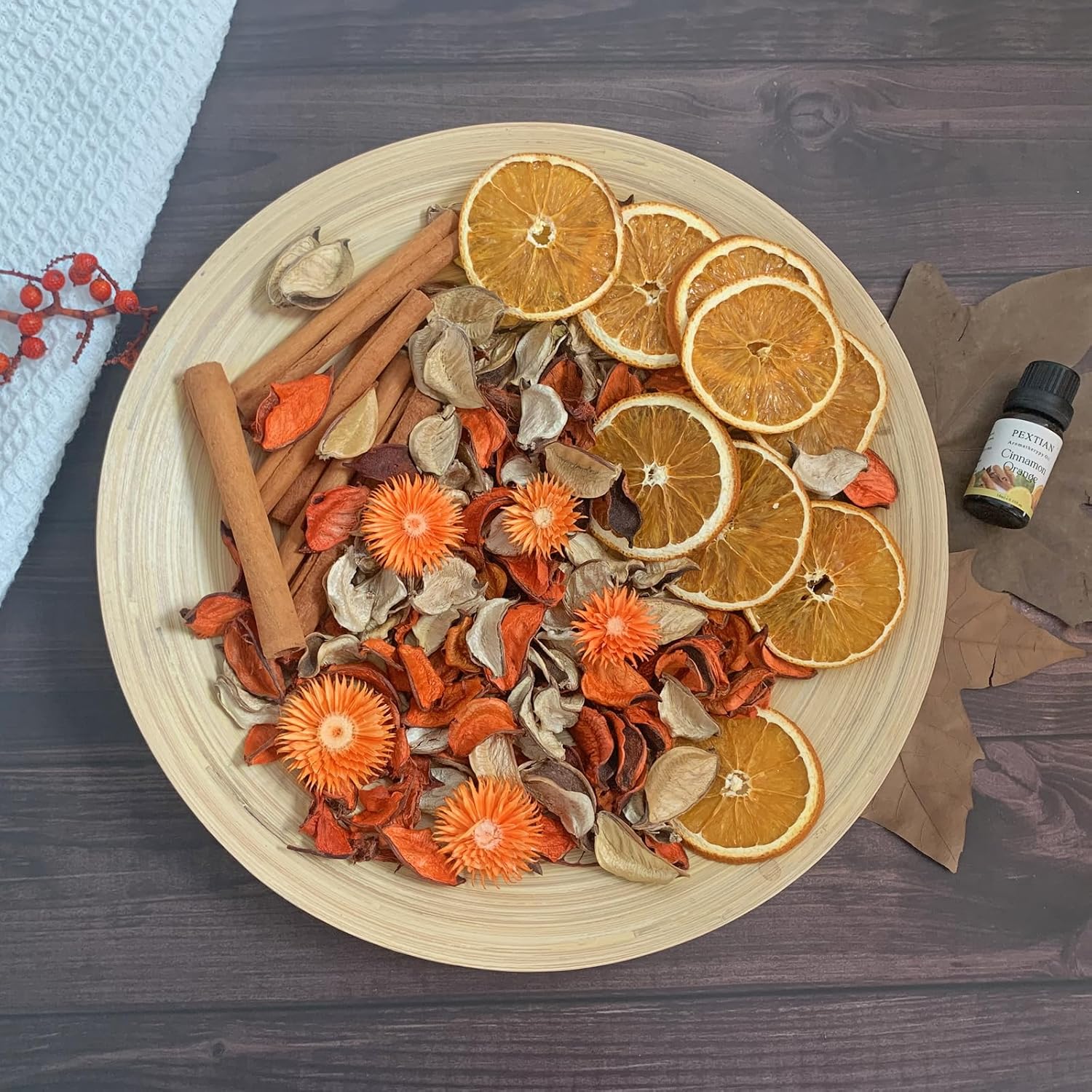 Fall Potpourri Dried Orange Slices Cinnamon Sticks Decorative Bowl Filler