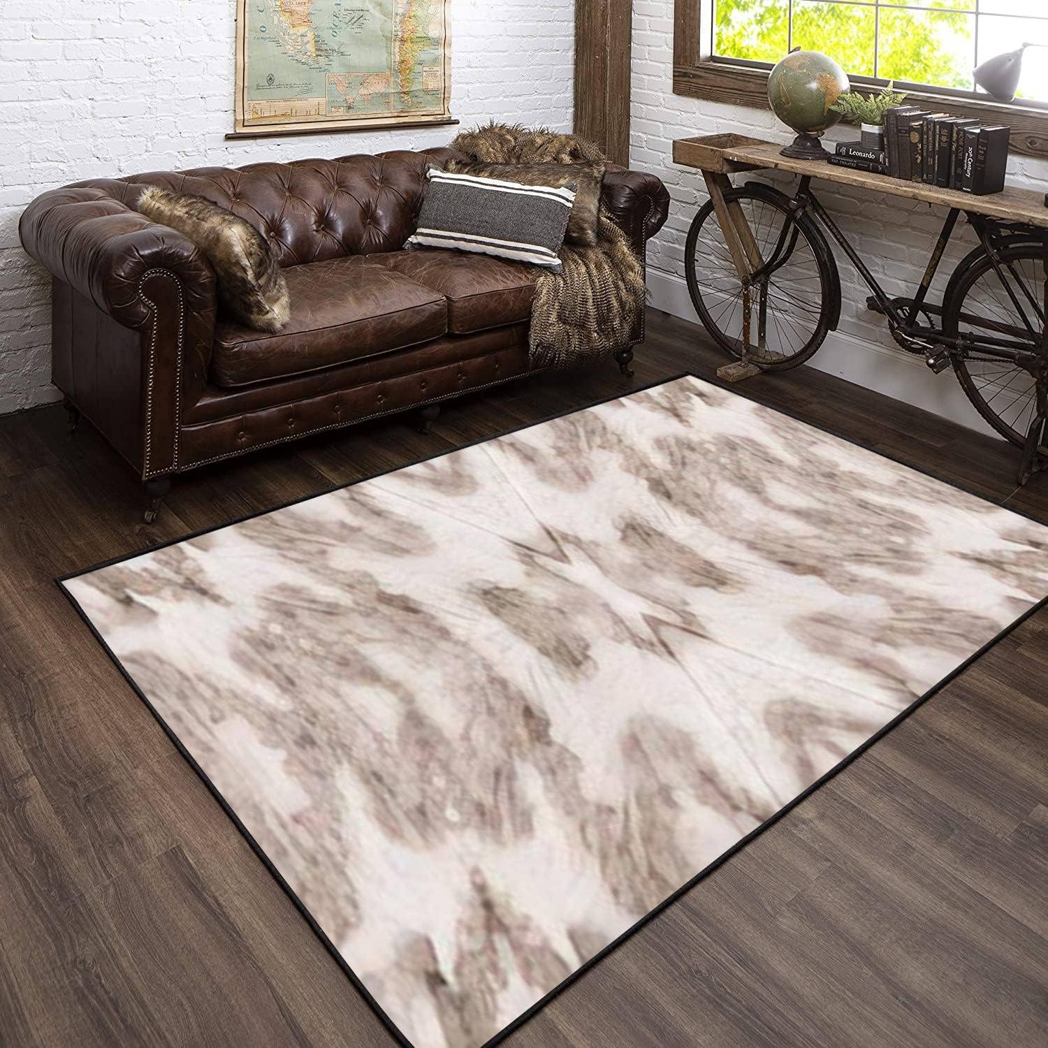 Modern 3D Area Rug With Abstract Bohemian Stripe Mauve Design
