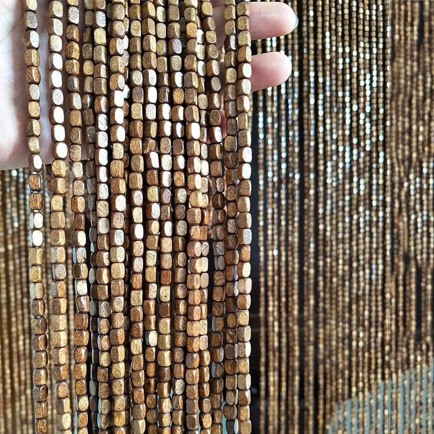 Wcxixo Bamboo Beaded Door Curtains Wall Decor