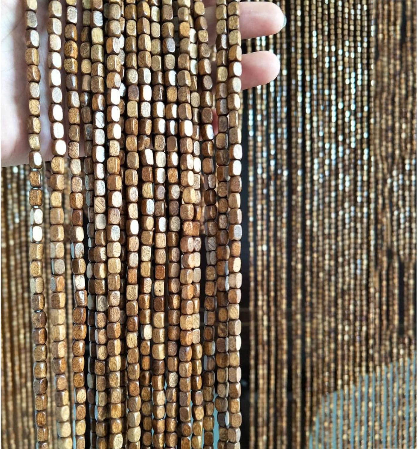 Bamboo Beaded Curtain for Home Decor and Privacy
