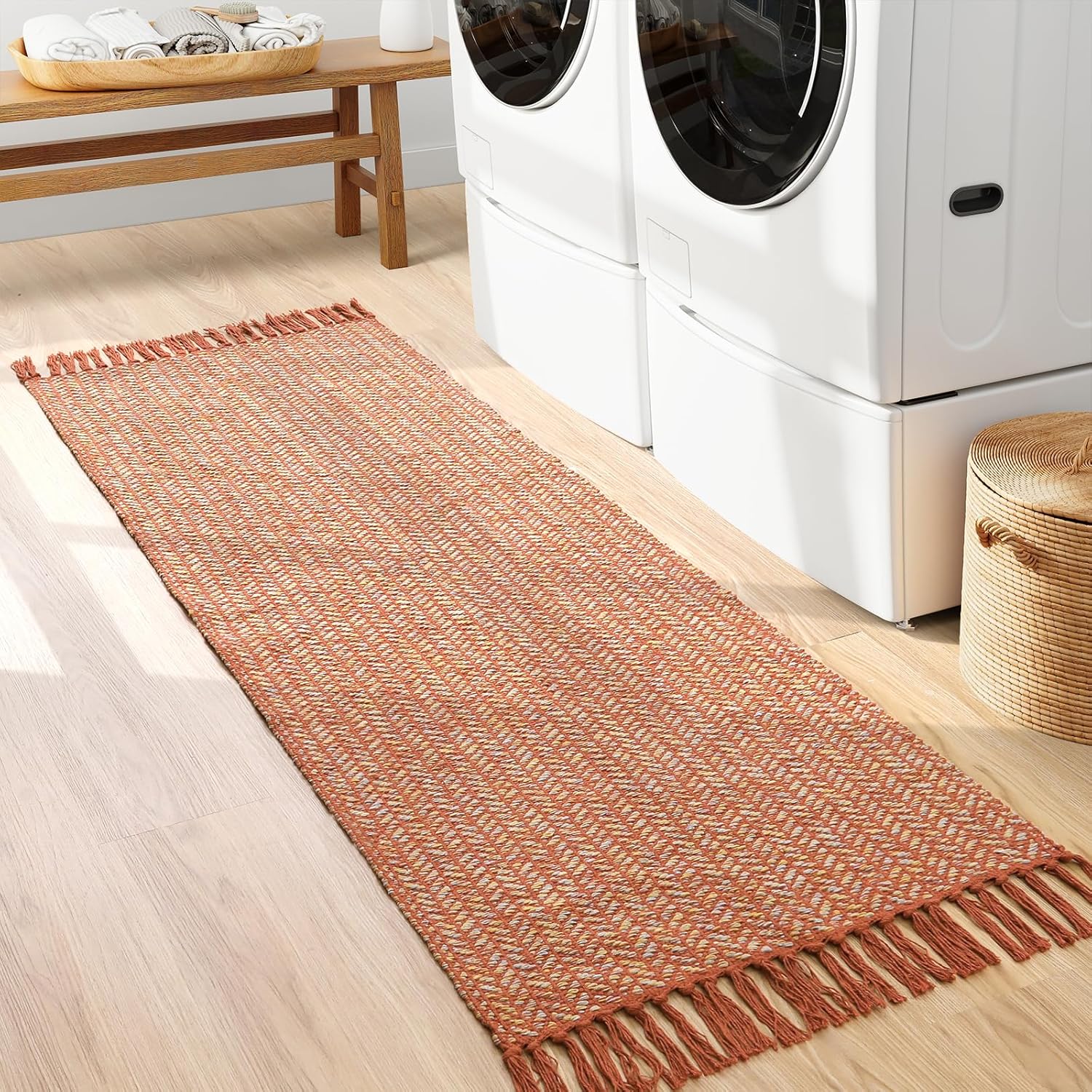 Lahome Boho Bathroom Runner Rug