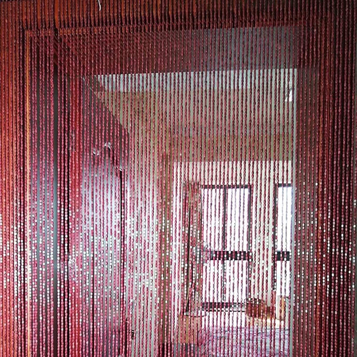 Bamboo Beaded Curtain for Doorway and Wall Decor