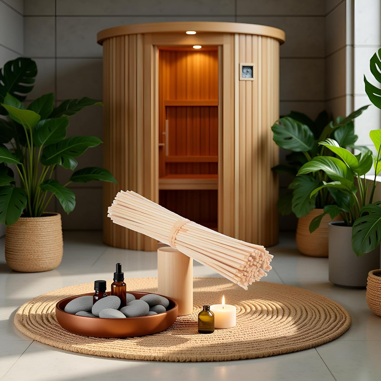 30 Pcs Natural Rattan Reed Diffuser Sticks for Home Fragrance