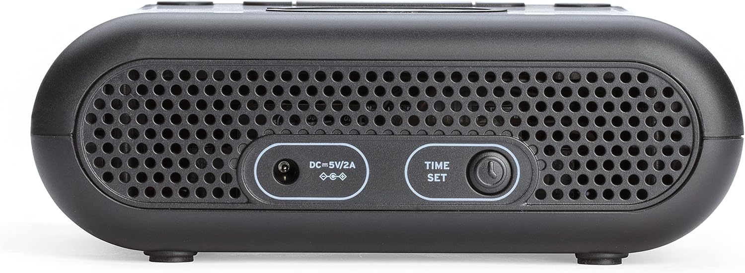 Timex Wireless Charging Dual Alarm Clock with LED Display and Battery Backup