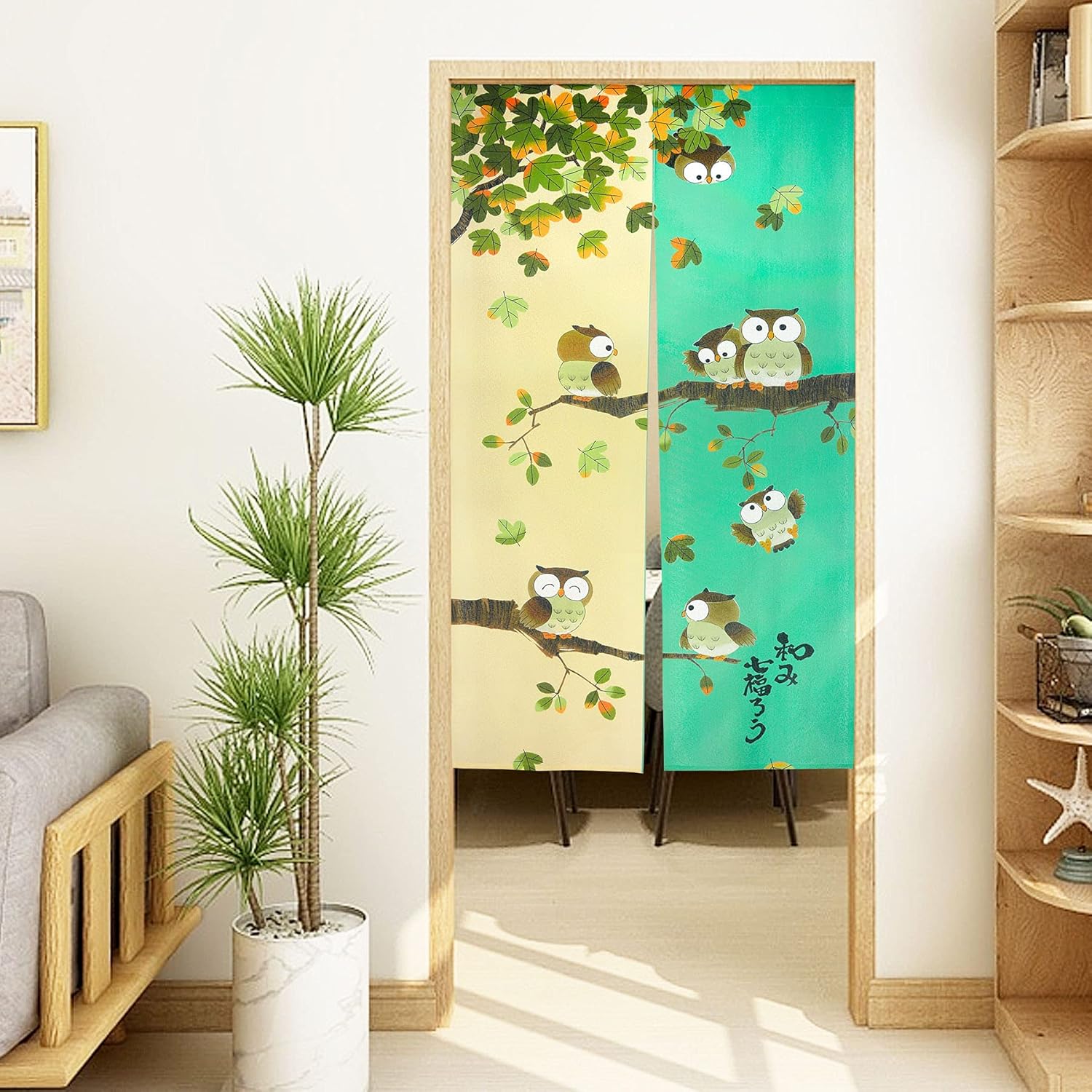 LIGICKY Noren Door Curtain Japanese Style Printed Tapestry