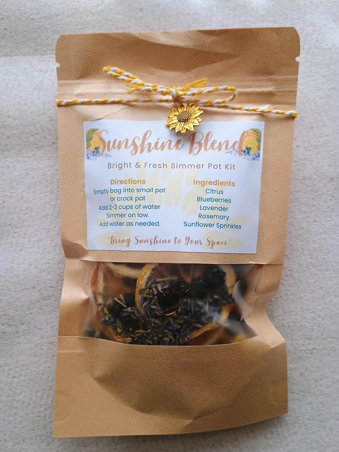 Sunshine Simmer Potpourri Citrus Lavender Herbal
