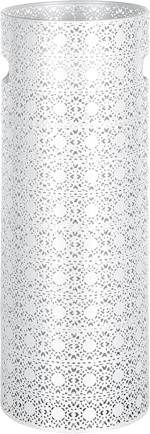 Concepts 21 Inch Heavy Duty Metal Umbrella Stand - White Lace