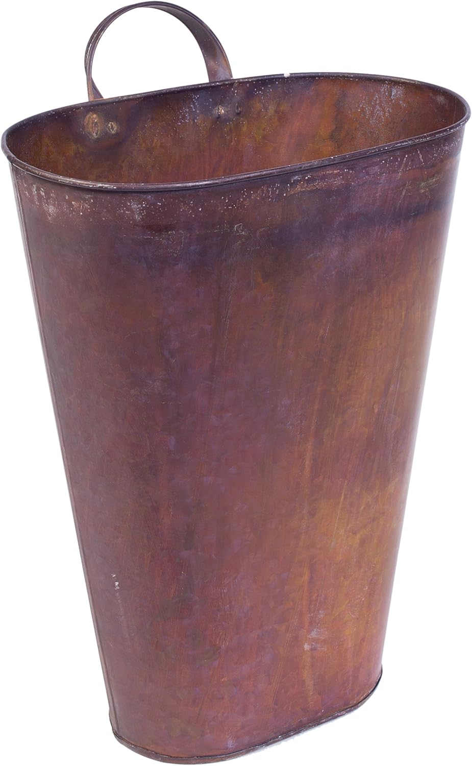 Red Co 155 Inch Rusty Brown Galvanized Umbrella Bucket with Handle
