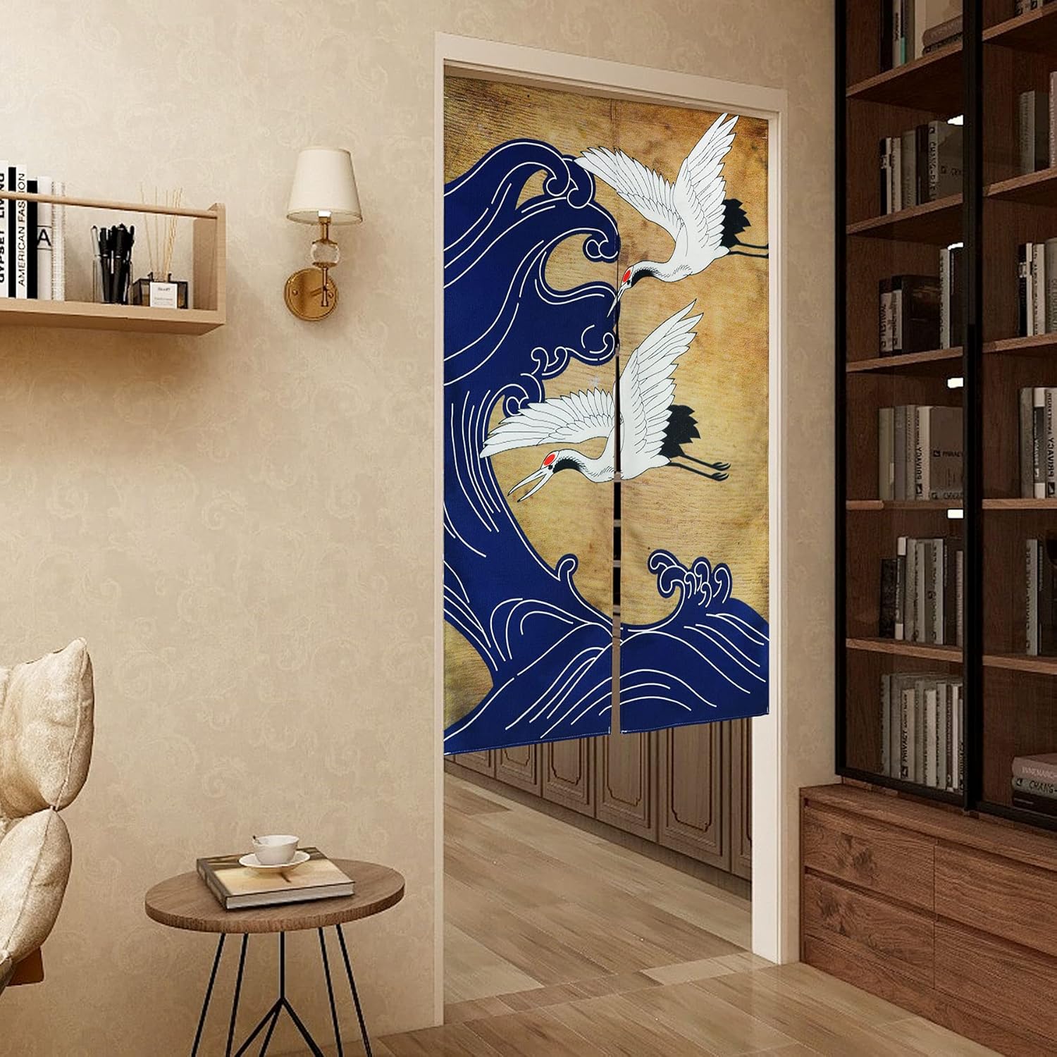 LIGICKY Retro Noren Door Curtain Linen Decor