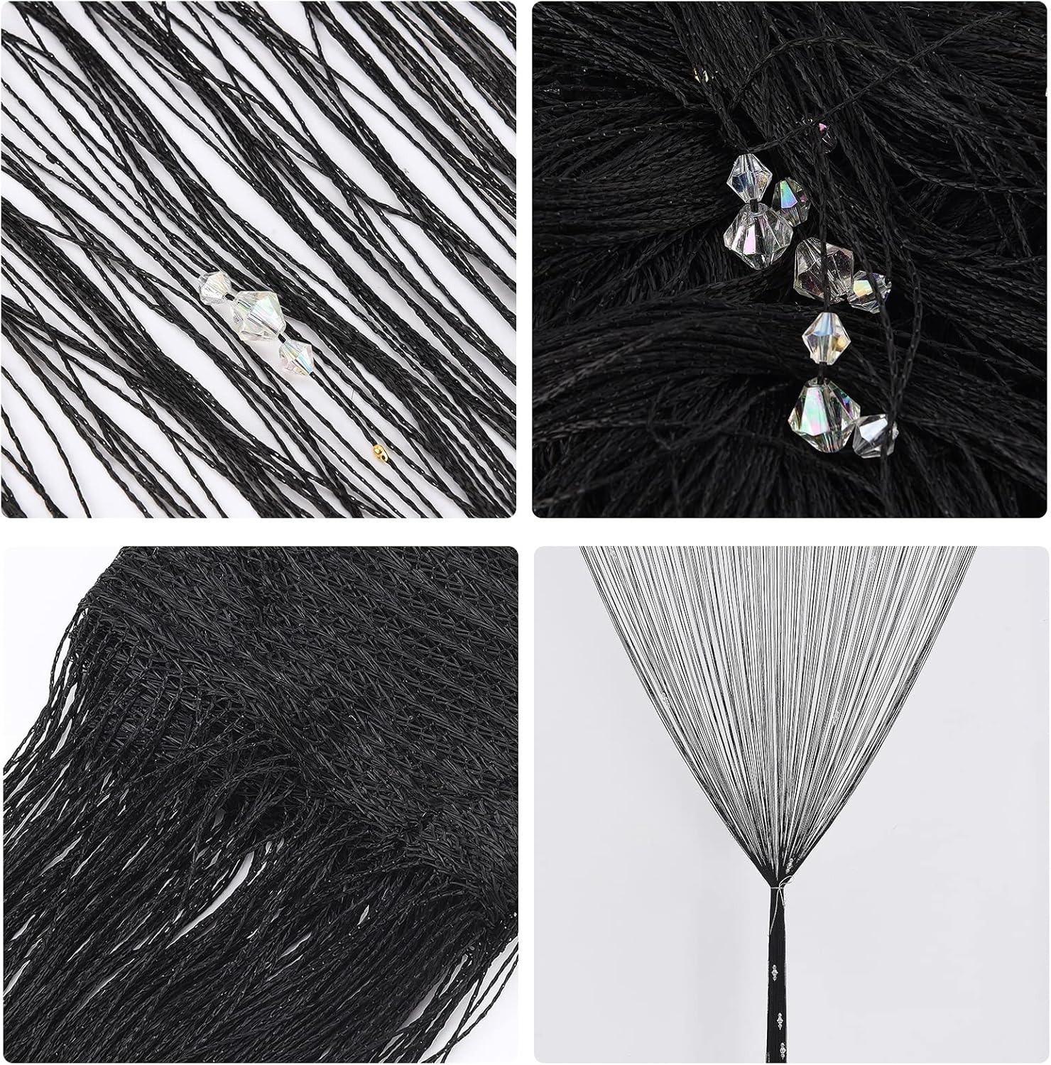 DULRLLY Door String Curtain with Sparkle Beads