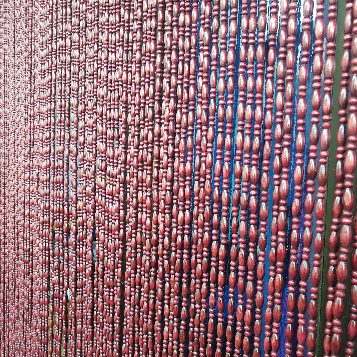 Wooden Beaded Door Curtain for Kitchen Room Divider