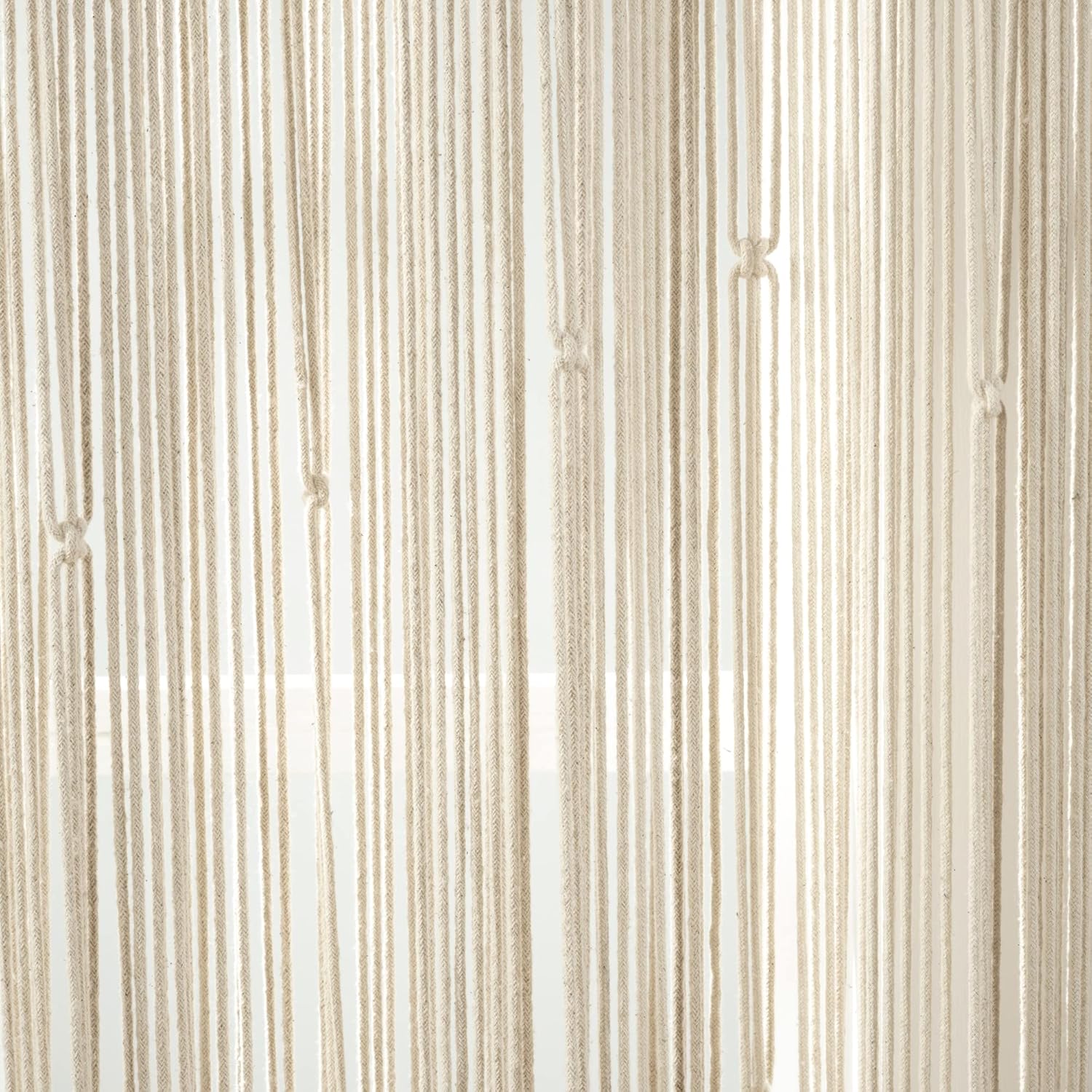 Lush Decor Boho Macrame Leaf Cotton Curtain 84 x 50