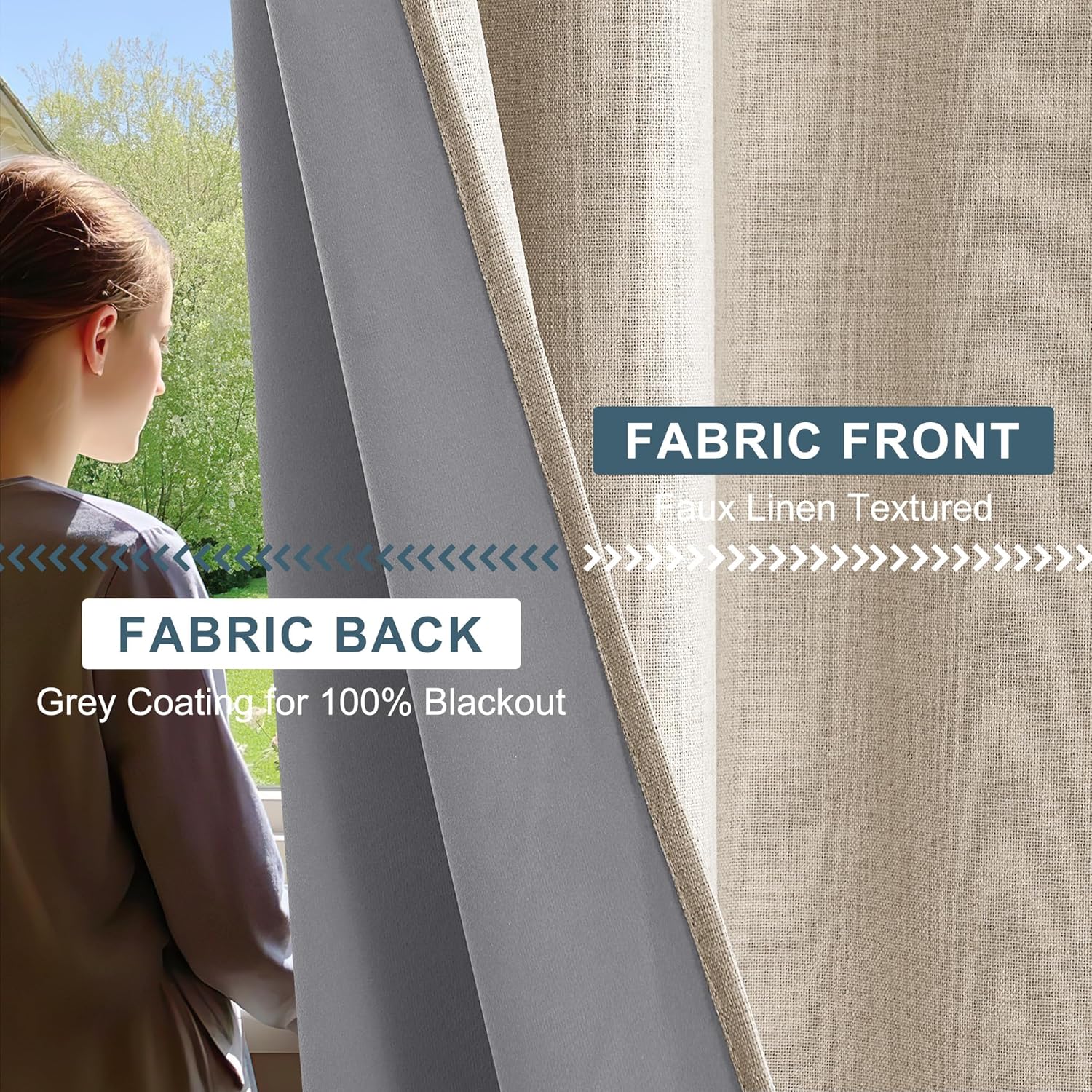 PONY DANCE Blackout Curtains 108 Inches 2 Panels Set