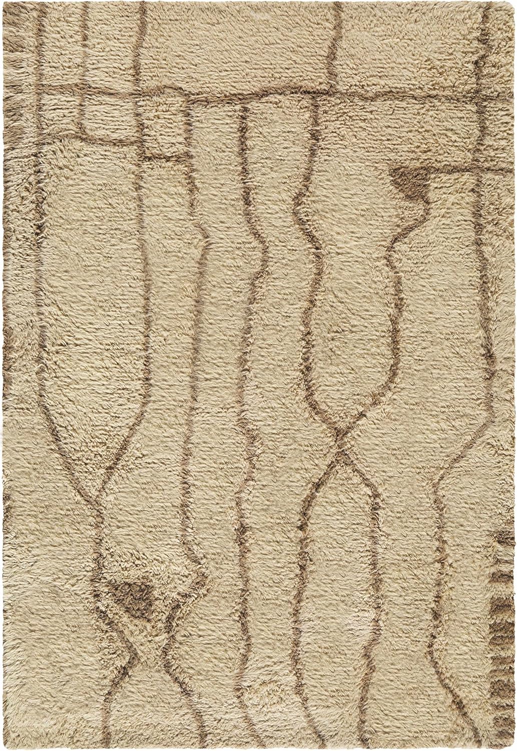 Chesna Bohemian Transitional Runner Rug - Beige Taupe Sandstone 26 x 8