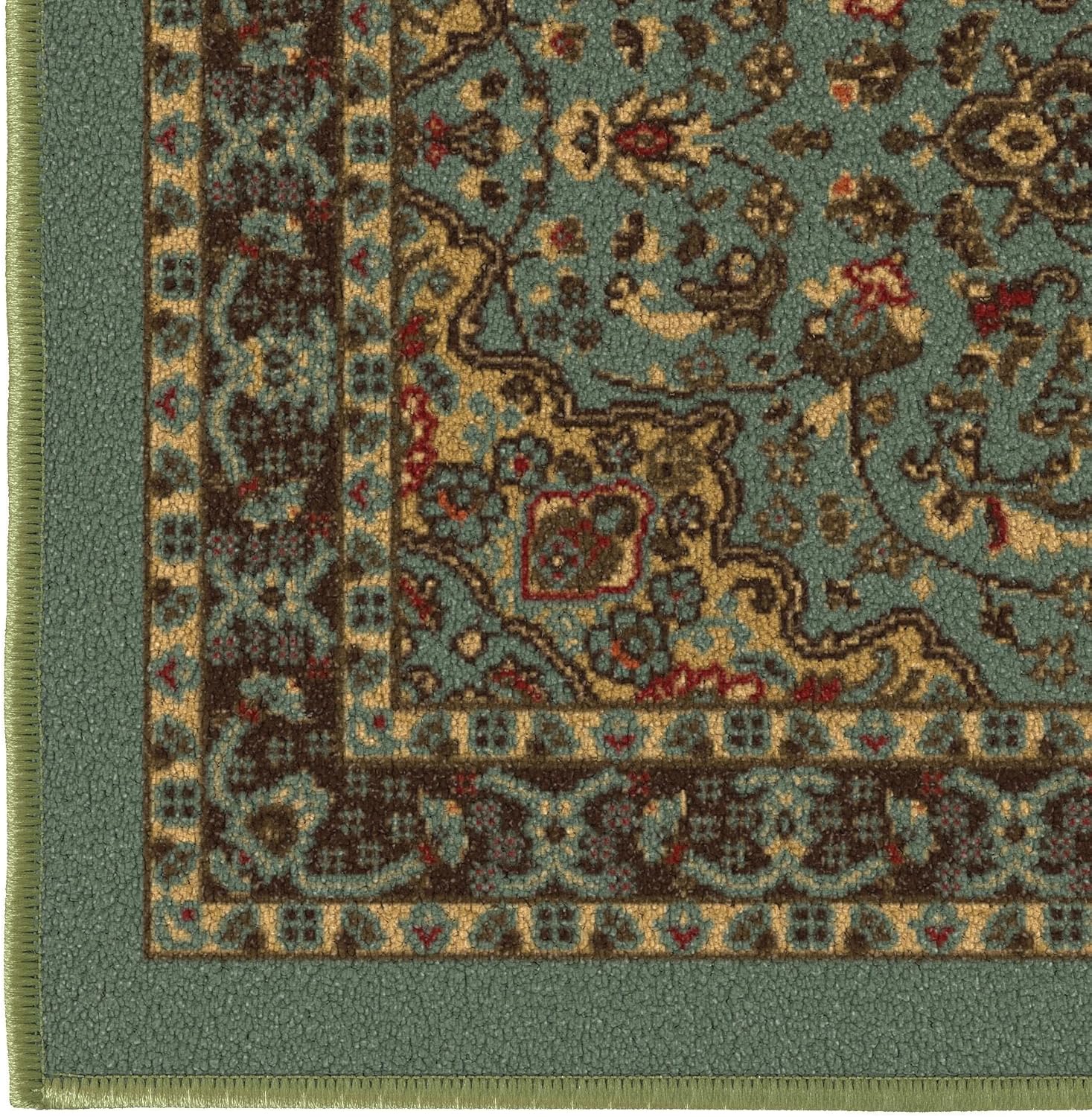 Ottomanson Hallway Runner Rug 20x59 Non Slip Seafoam Green