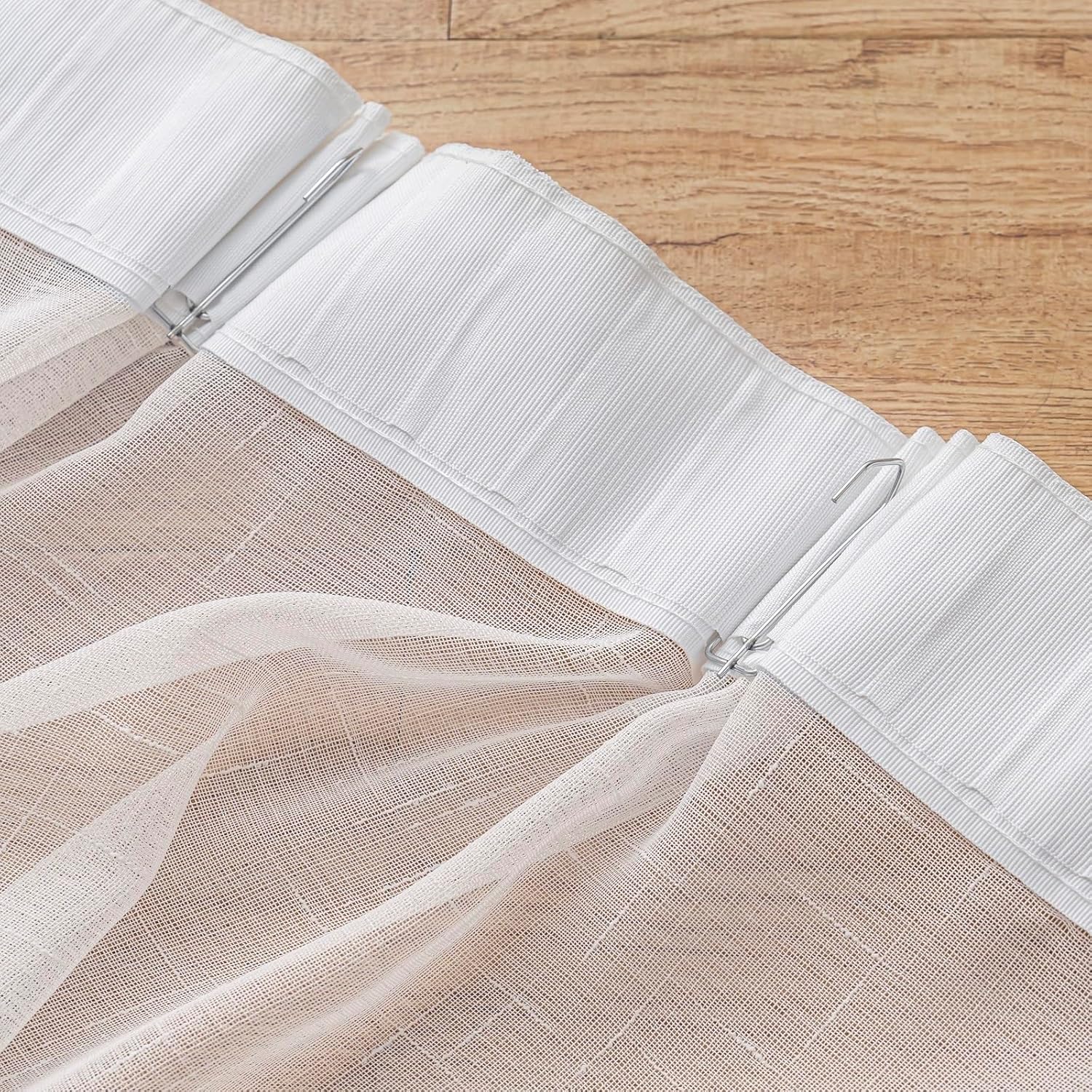 Off White Sheer Curtains 92 Inch Custom 2 Panels