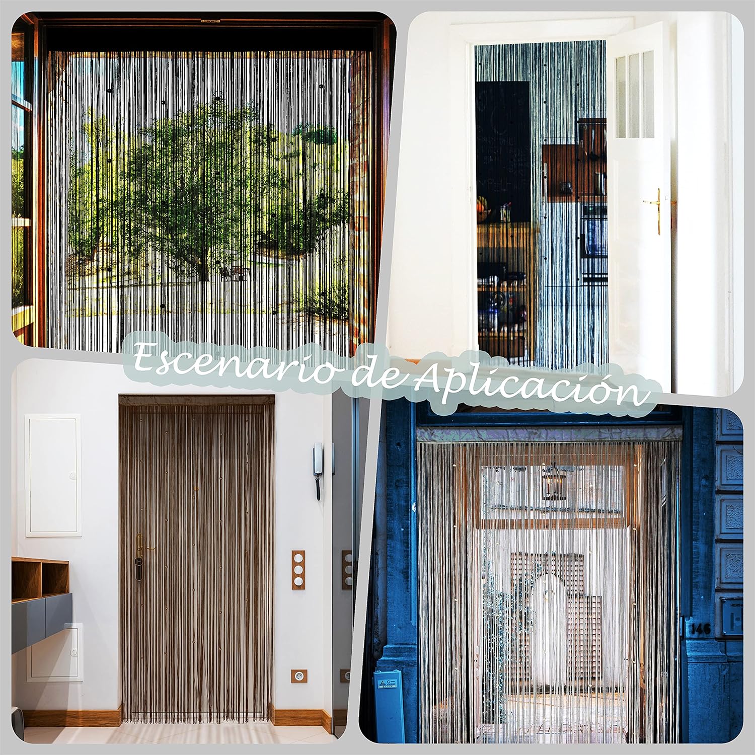 YaoYue Beaded Curtain Door Divider for Privacy Decor
