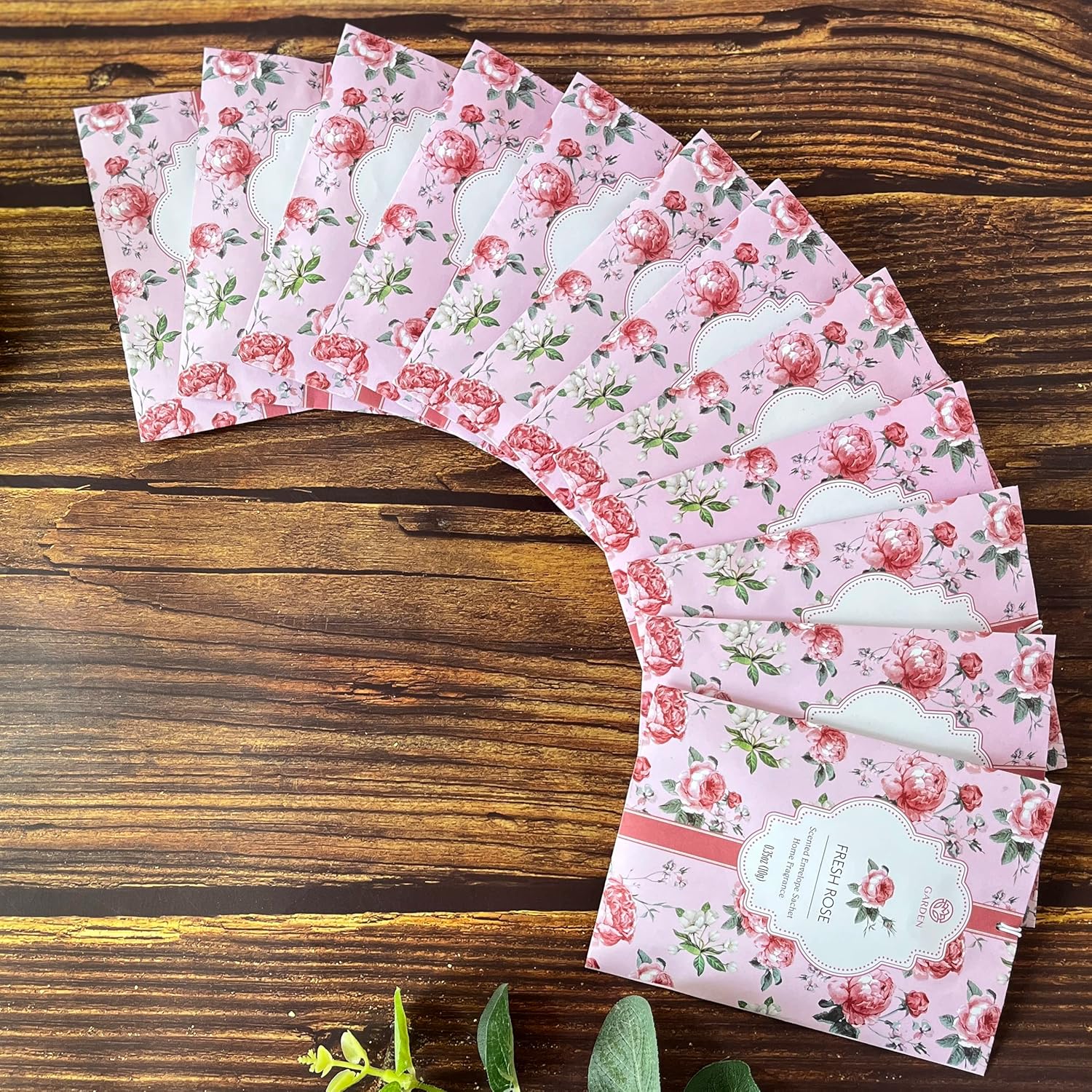 Fresh Rose Scented Sachets 12 Pack Long Lasting