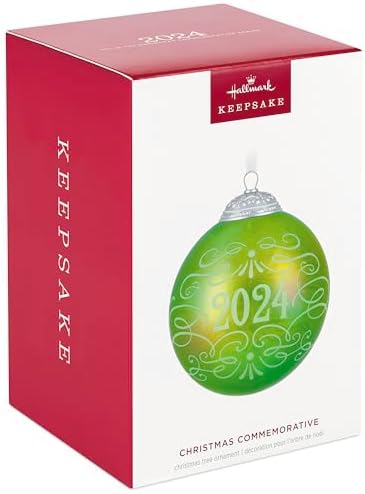 Hallmark Keepsake 2024 Christmas Ornament Glass