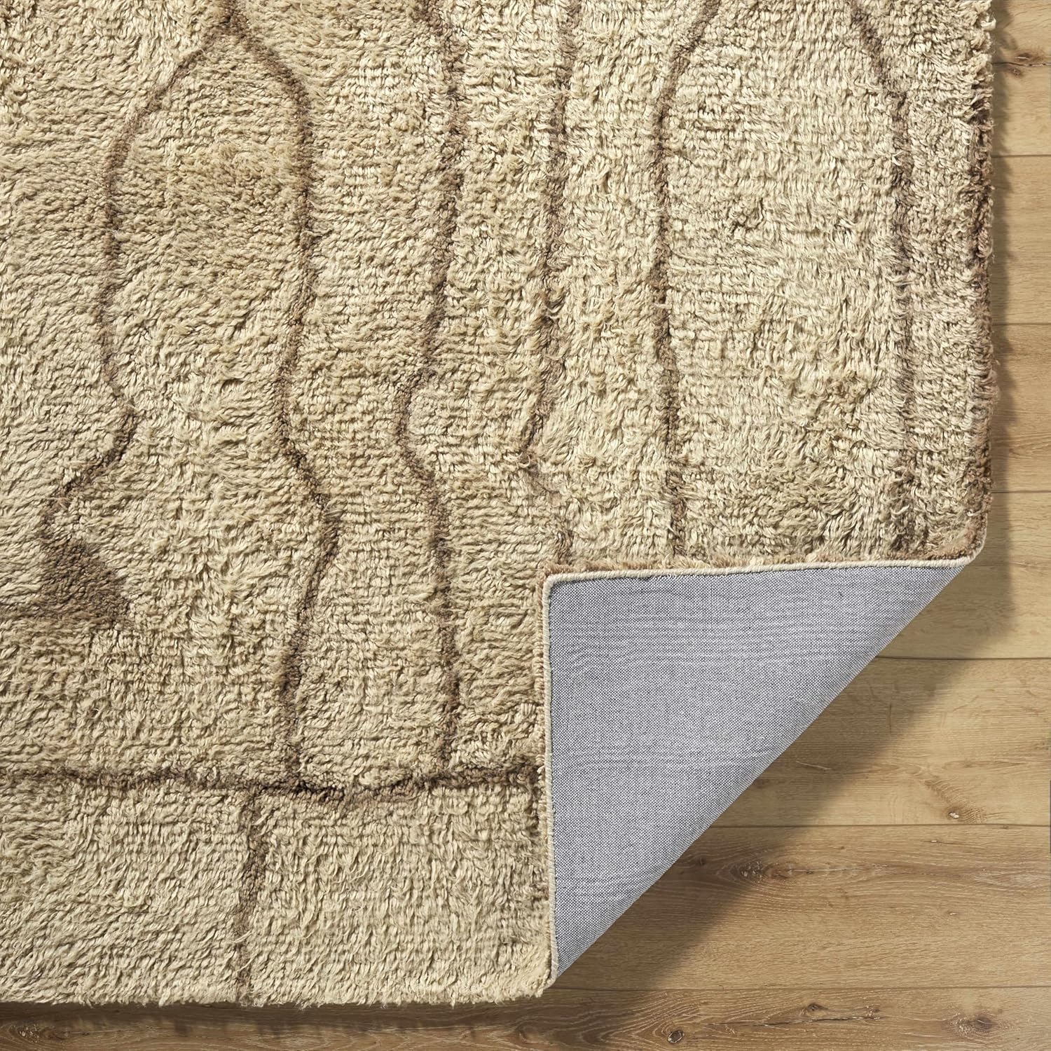 Chesna Bohemian Transitional Runner Rug - Beige Taupe Sandstone 26 x 8