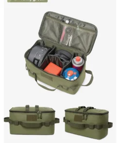 Outdoor Camping Gas Tank Storage Bag Large Capacity Ground Nail Tool Bag Gas Canister Picnic Cookware Utensils Kit Bag