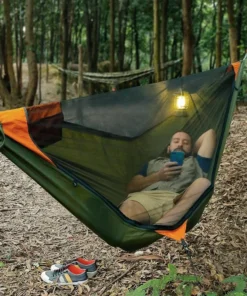 Portable Outdoor Garden Quick Open Anti-Rollover Mosquito Net Hammock